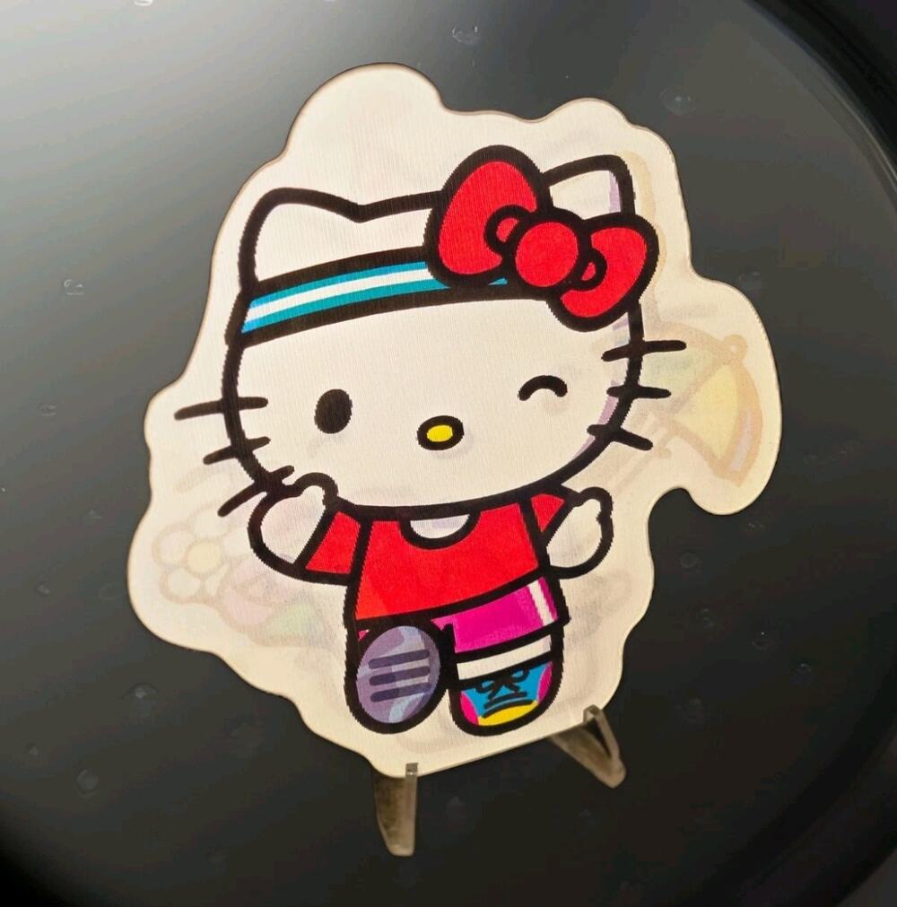 Hello Kitty Cute 3D Motion Lenticular Car Laptop Decal Sticker Peeker